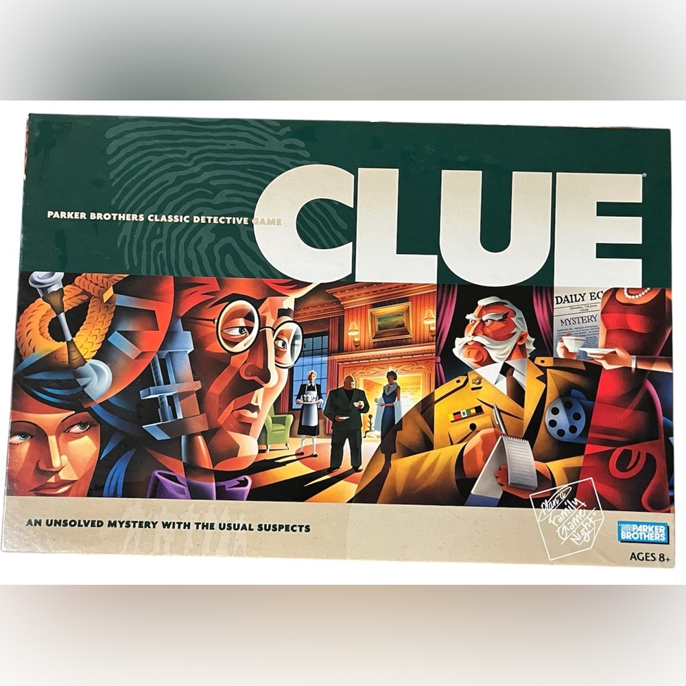 Clue Classic Detective Board Game – Complete w/ Metal Weapons – Parker Brothers
